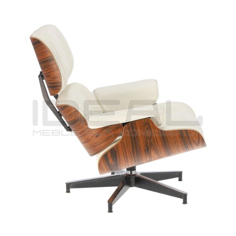 Fotel modernistyczny Lounge z podnóżkiem – elegancja i komfort