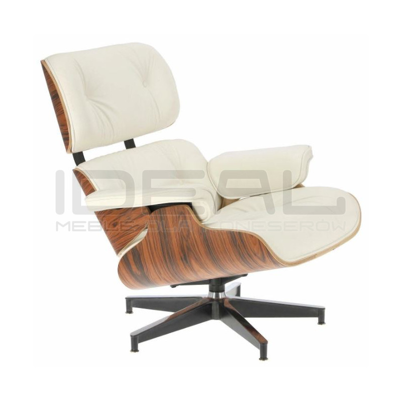 Fotel modernistyczny Lounge z podnóżkiem – elegancja i komfort