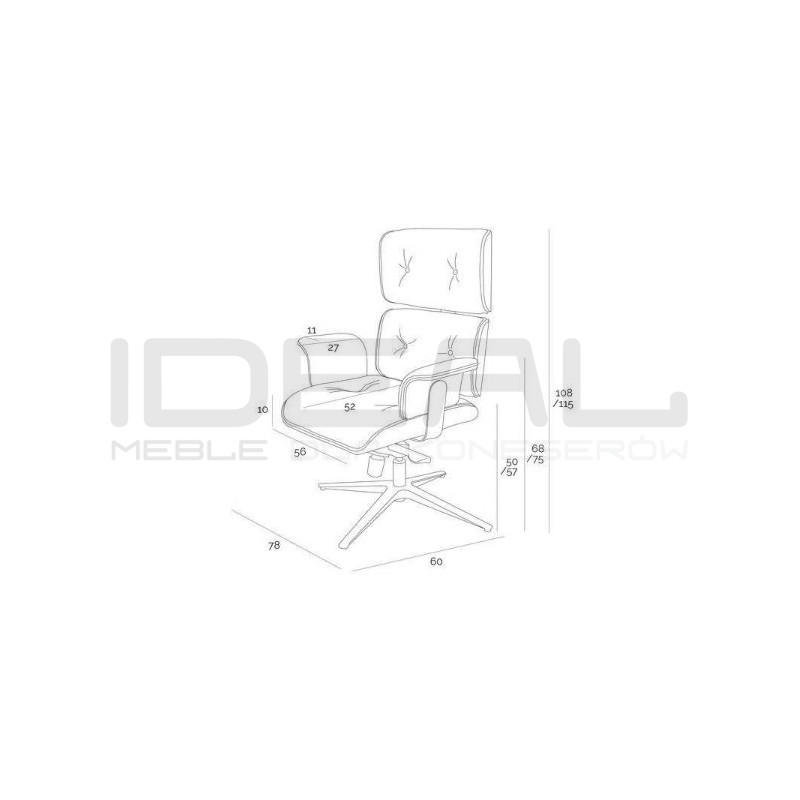 Efektowny fotel biurowy Lounge Business – komfort i prestiż