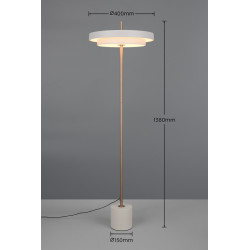 Move 40 – lampa podłogowa LED z regulacją jasności i barwy światła