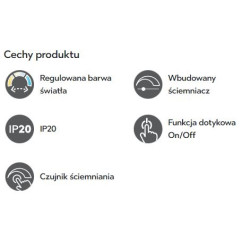 Move 30 – lampa stołowa led w stylu art deco