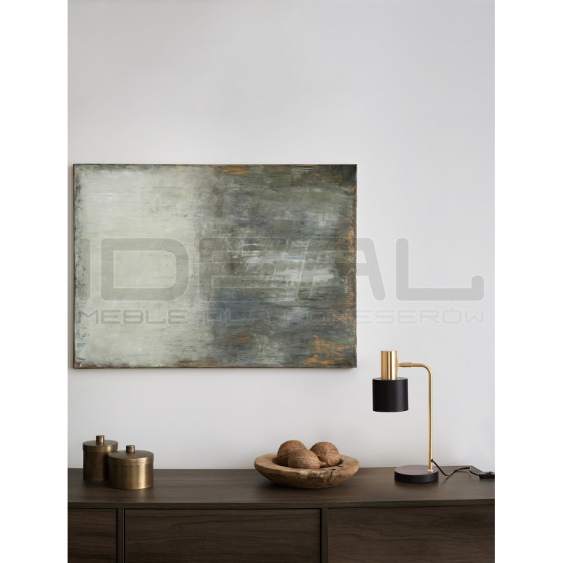 Lampa stołowa czarno złota Maxim – elegancka i nowoczesna