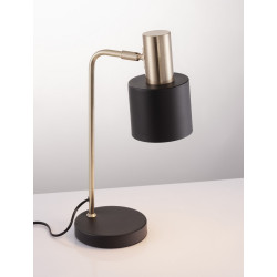 Lampa stołowa czarno złota Maxim – elegancka i nowoczesna