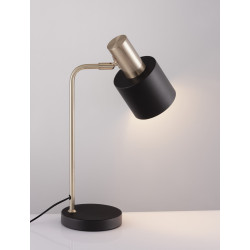 Lampa stołowa czarno złota Maxim – elegancka i nowoczesna