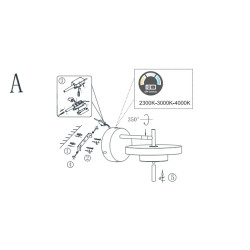 Move 40 – lampa wisząca LED z regulacją jasności i barwy światła