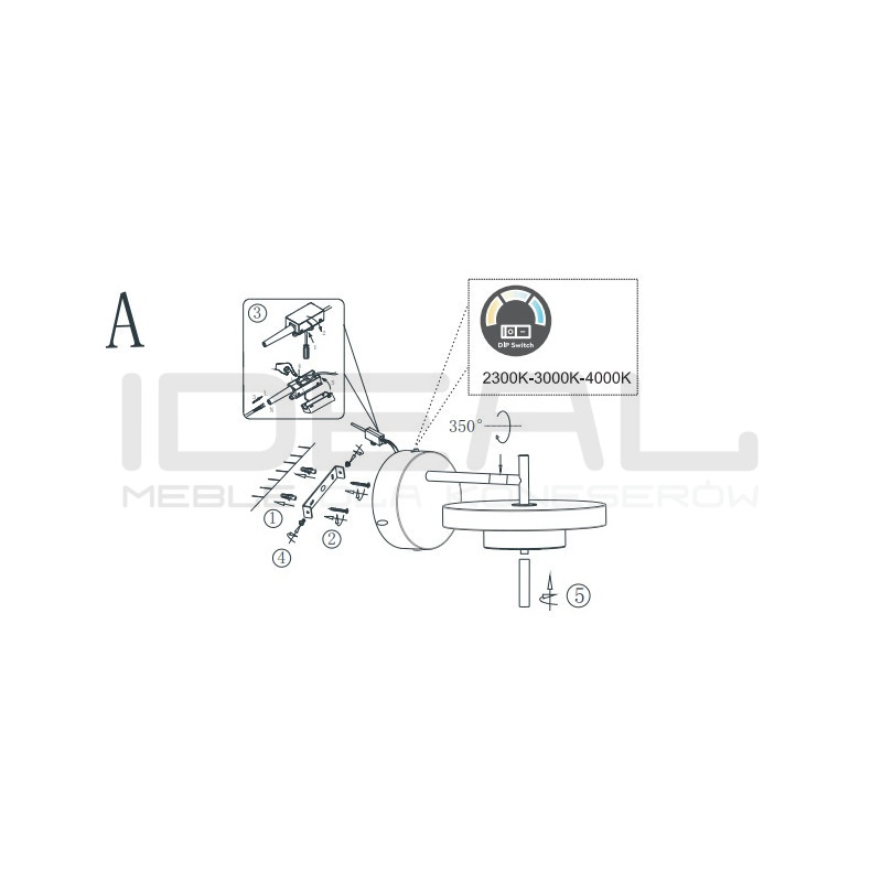 Move 40 – lampa wisząca LED z regulacją jasności i barwy światła