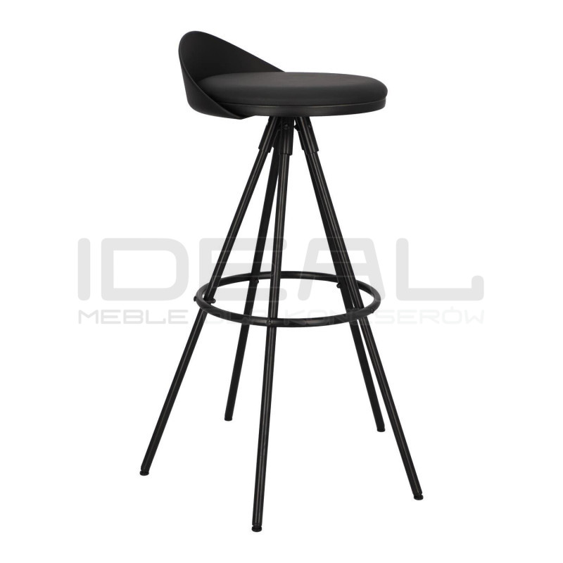 Krzesło barowe czarne MILA 65