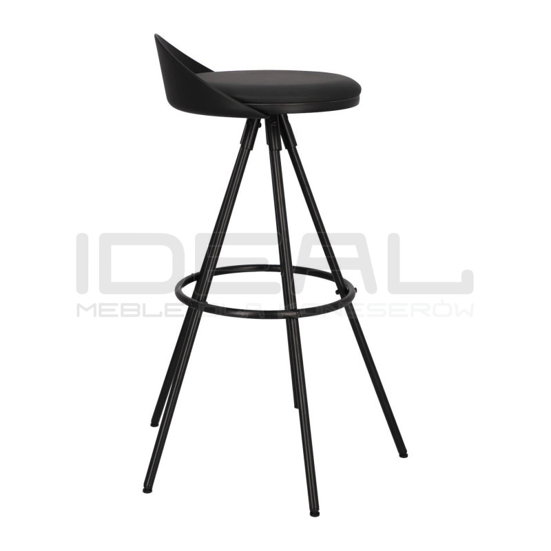 Krzesło barowe czarne MILA 65