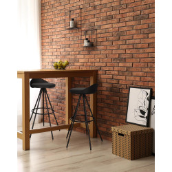 Krzesło barowe czarne MILA 65