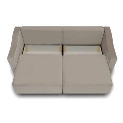 Sofa Double – rozkładana z 2 pojemnikami i funkcją spania