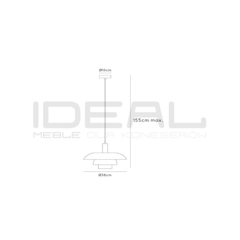 Lampa wisząca Uno – elegancki design PH5 do domu i lokalu