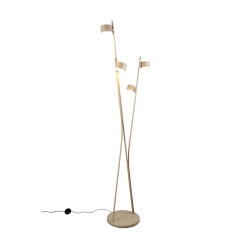 Beżowa lampa podłogowa Mario – nowoczesna lampa do salonu