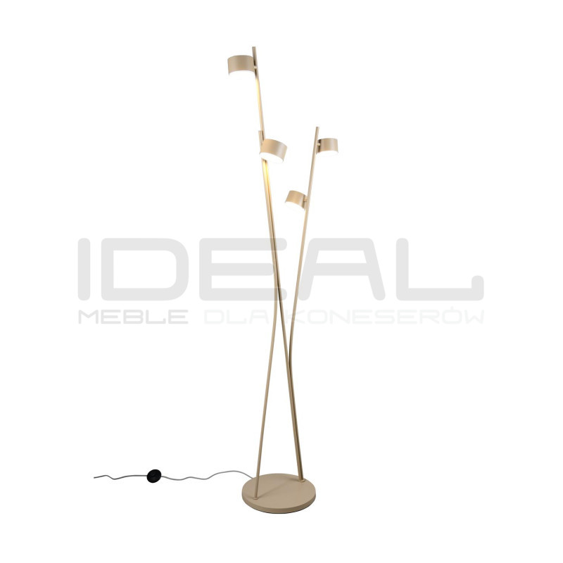 Beżowa lampa podłogowa Mario – nowoczesna lampa do salonu