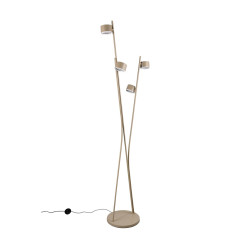 Beżowa lampa podłogowa Mario – nowoczesna lampa do salonu