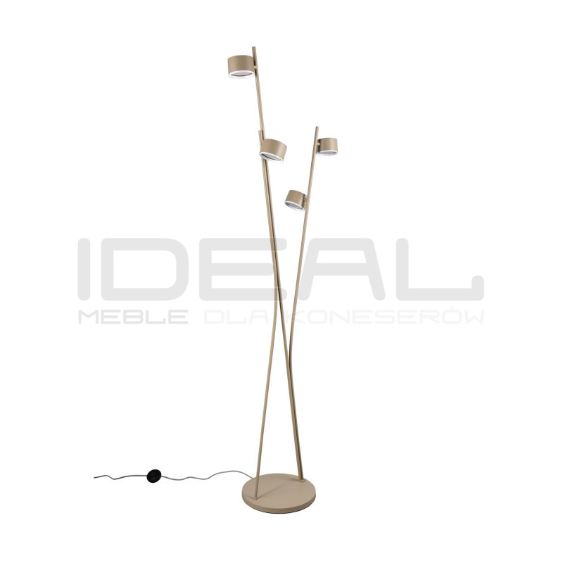 Beżowa lampa podłogowa Mario – nowoczesna lampa do salonu
