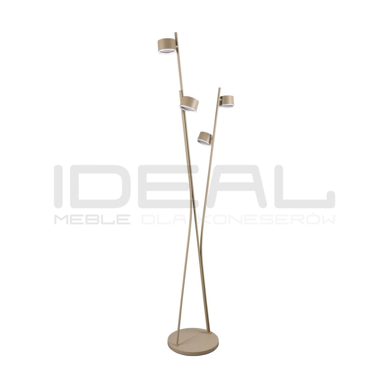 Beżowa lampa podłogowa Mario – nowoczesna lampa do salonu