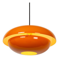 Lampa wisząca Martin – styl lat 80., metalowa, 40 cm