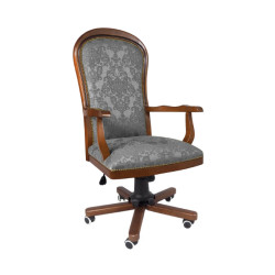 Fotel gabinetowy w tkaninie żakardowej Warwick – elegancki fotel gabinetowy