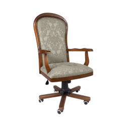 Fotel gabinetowy w tkaninie żakardowej Warwick – elegancki fotel gabinetowy