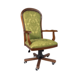 Fotel gabinetowy w tkaninie żakardowej Warwick – elegancki fotel gabinetowy