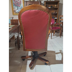 Fotel biurowy chesterfield Warwick skóra naturalna | IdealMeble.pl