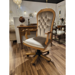 Fotel biurowy chesterfield Warwick plusz, welur, velvet | IdealMeble.pl