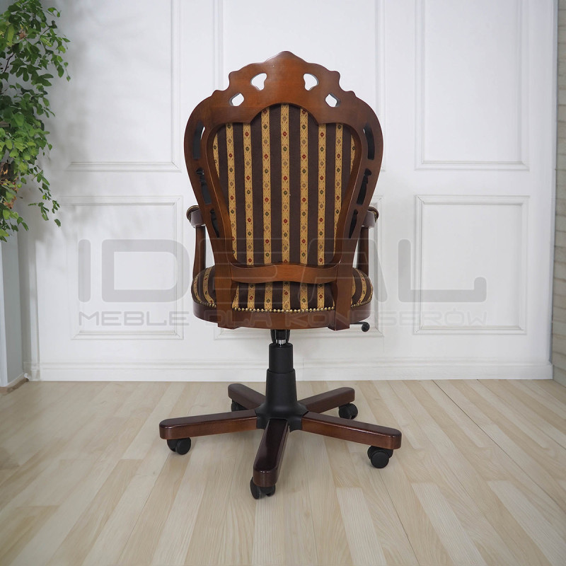 Rzeźbione krzesło biurowe Banbury – eleganckie i wygodne