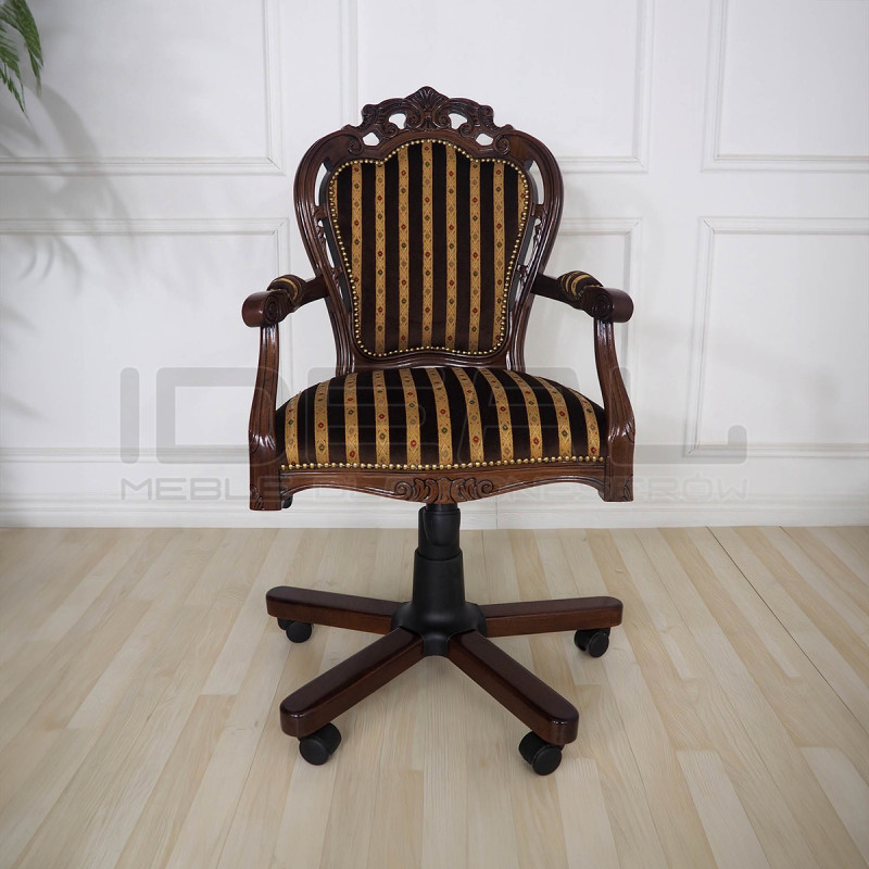 Rzeźbione krzesło biurowe Banbury – eleganckie i wygodne