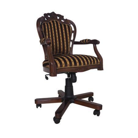 Rzeźbione krzesło biurowe Banbury – eleganckie i wygodne