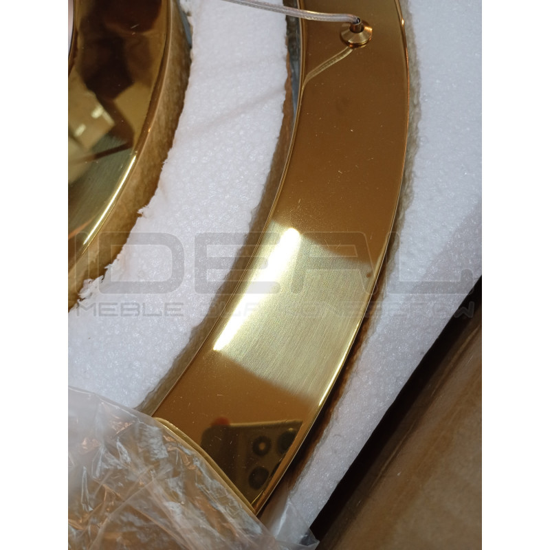 Lampa wisząca glamour Ring Circle 40+60+80 LED złota połysk IdealMeble.pl