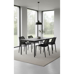 Krzesło ażurowe białe Chips na taras, balkon, do salonu | IdealMeble.pl