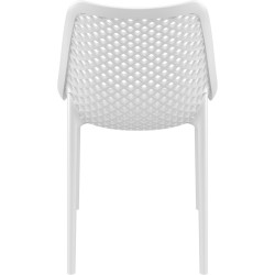 Krzesło ażurowe białe Chips na taras, balkon, do salonu | IdealMeble.pl