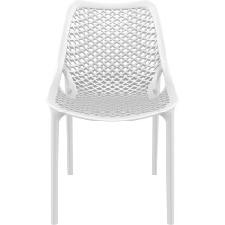 Krzesło ażurowe białe Chips na taras, balkon, do salonu | IdealMeble.pl