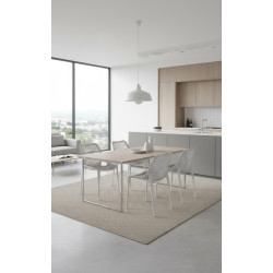 Krzesło ażurowe CHIPS czarne na taras, balkon, do salonu | IdealMeble.pl