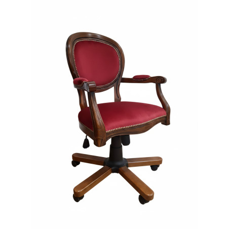 Krzesło biurowe styl kolonialny BIBURY – elegancja i komfort