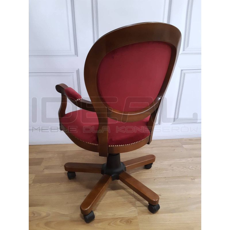 Krzesło biurowe styl kolonialny BIBURY – elegancja i komfort