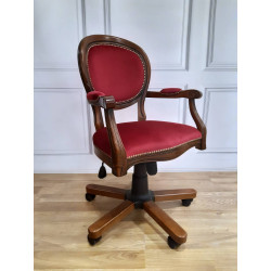Krzesło biurowe styl kolonialny BIBURY – elegancja i komfort