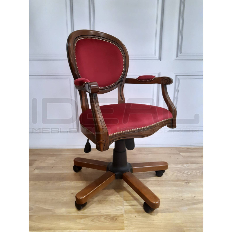 Krzesło biurowe styl kolonialny BIBURY – elegancja i komfort