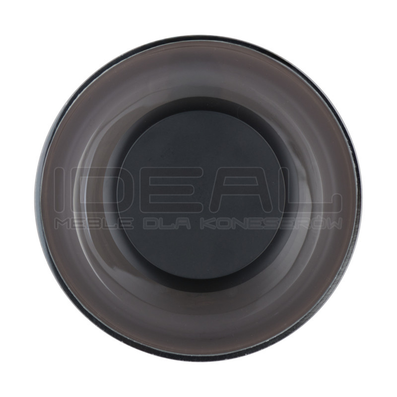 Kinkiet LED Donut – szare szkło z elementem dekoracyjnym