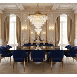 Lampa wisząca glamour SPLENDORE 100 ZŁOTA