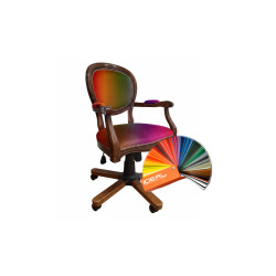 Krzesło biurowe styl kolonialny BIBURY – elegancja i komfort