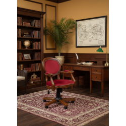 Krzesło biurowe styl kolonialny BIBURY – elegancja i komfort