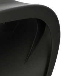 Krzesło designerskie Hover Jim czarne białe | IdealMeble.pl