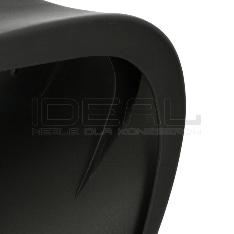 Krzesło designerskie Hover Jim czarne białe | IdealMeble.pl