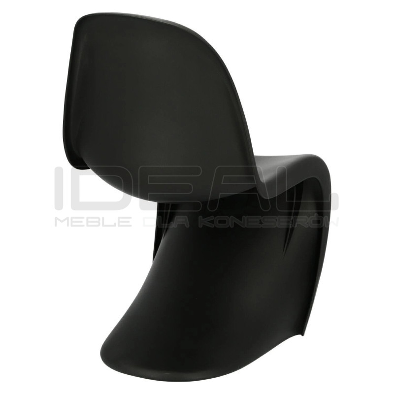Krzesło designerskie Hover Jim czarne białe | IdealMeble.pl