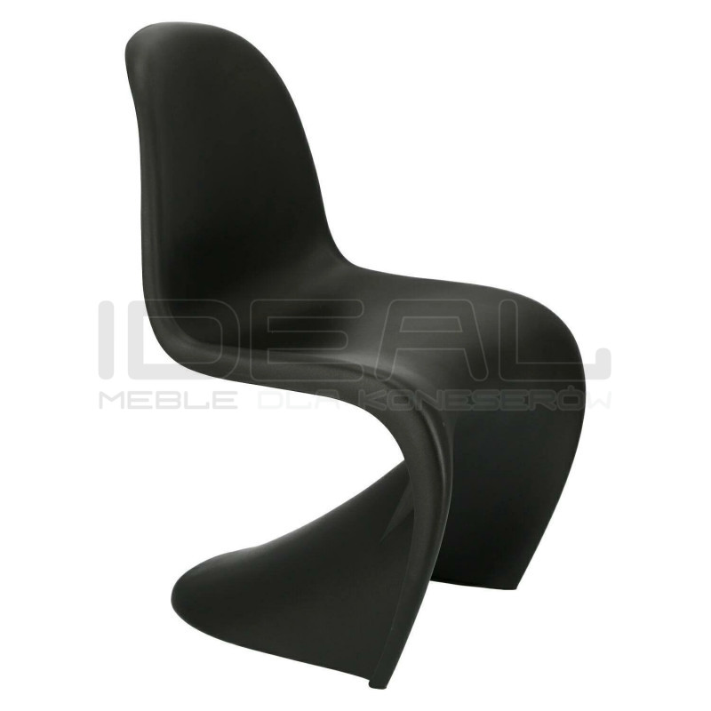 Krzesło designerskie Hover Jim czarne białe | IdealMeble.pl