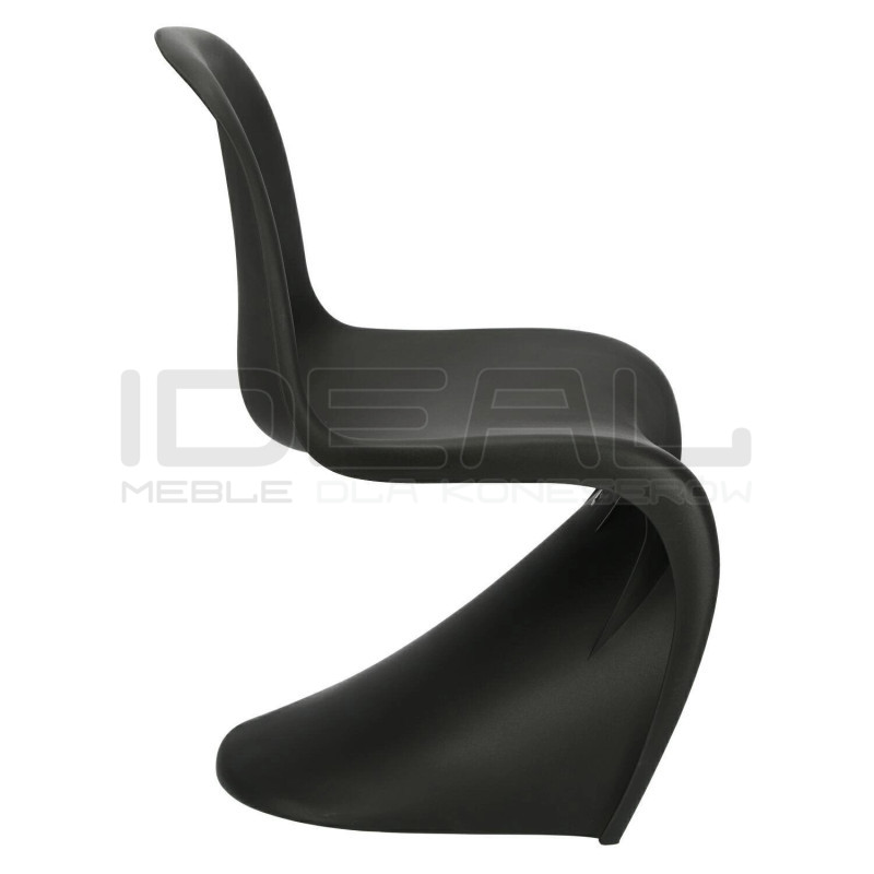 Krzesło designerskie Hover Jim czarne białe | IdealMeble.pl