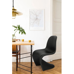 Krzesło designerskie Hover Jim czarne białe | IdealMeble.pl