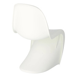 Krzesło designerskie Hover Jim czarne białe | IdealMeble.pl