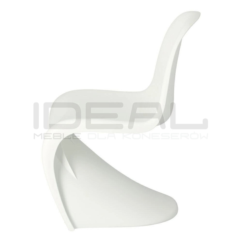 Krzesło designerskie Hover Jim czarne białe | IdealMeble.pl